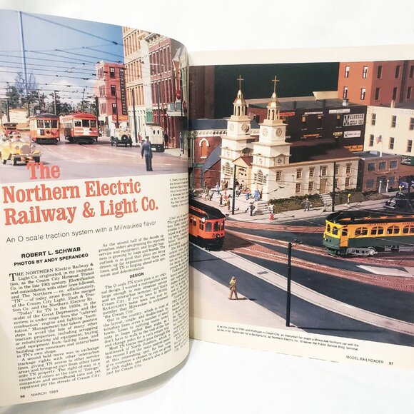 Model Railroader Train Railroading Magazine March 1989 Structures Scenery Layout - Picture 6 of 12